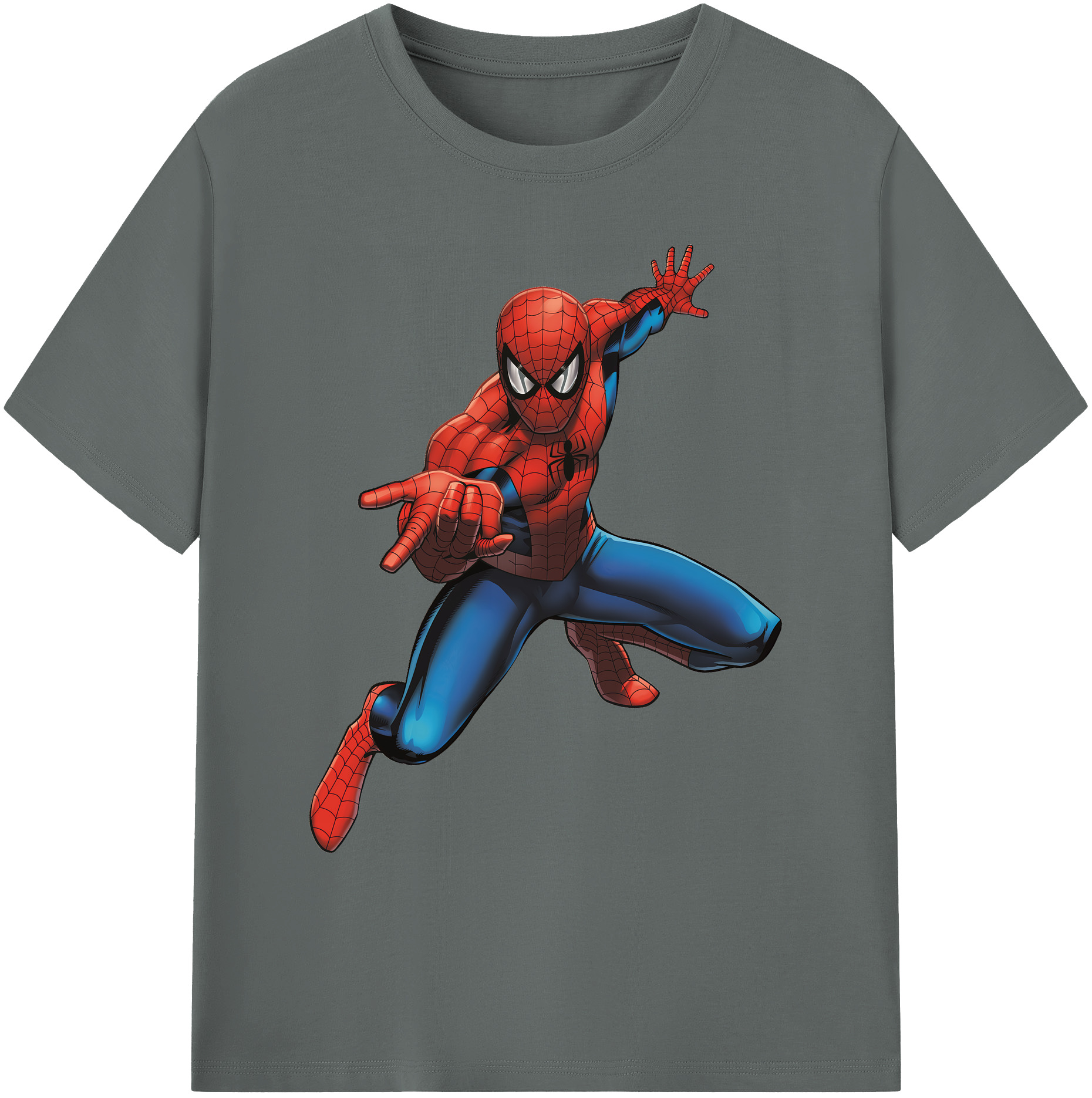 （画像用） Spider Man スパイダーマン 綿100％ メンズ半袖Tシャツ｜肌触りやわらか＆通気性